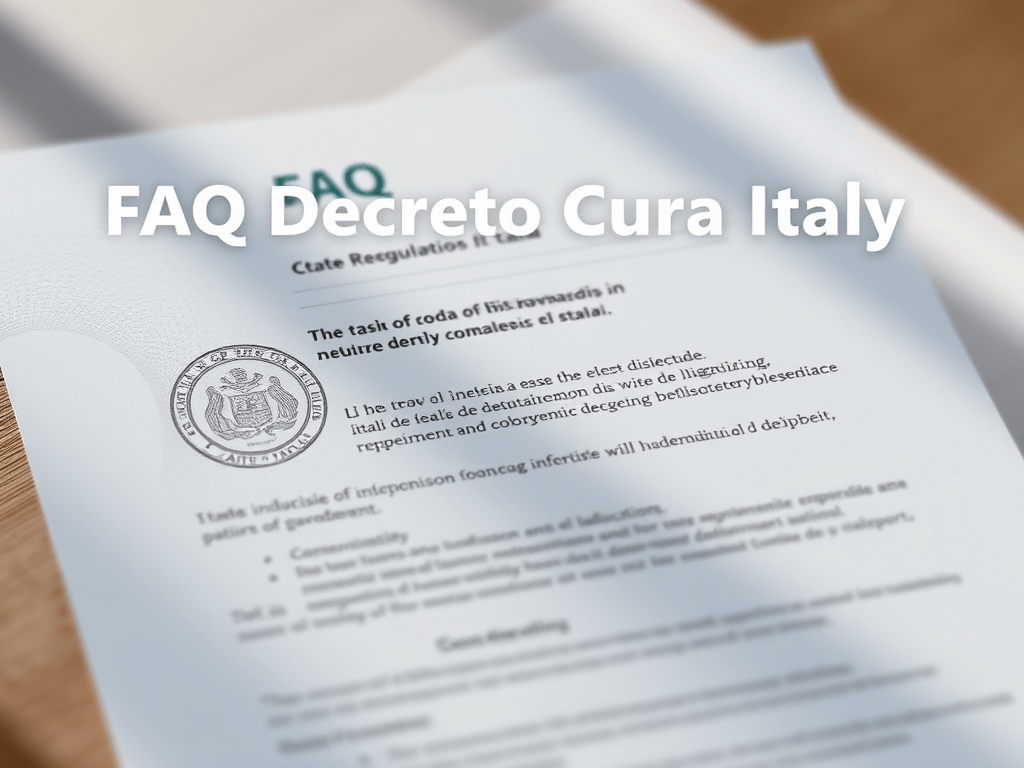 FAQ decreto Cura&nbsp;Italia